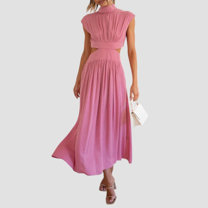 Wynn | Pleated Cutout Midi Dress