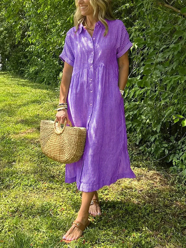 Brooklyn | Women’s Striped Shirt Dress