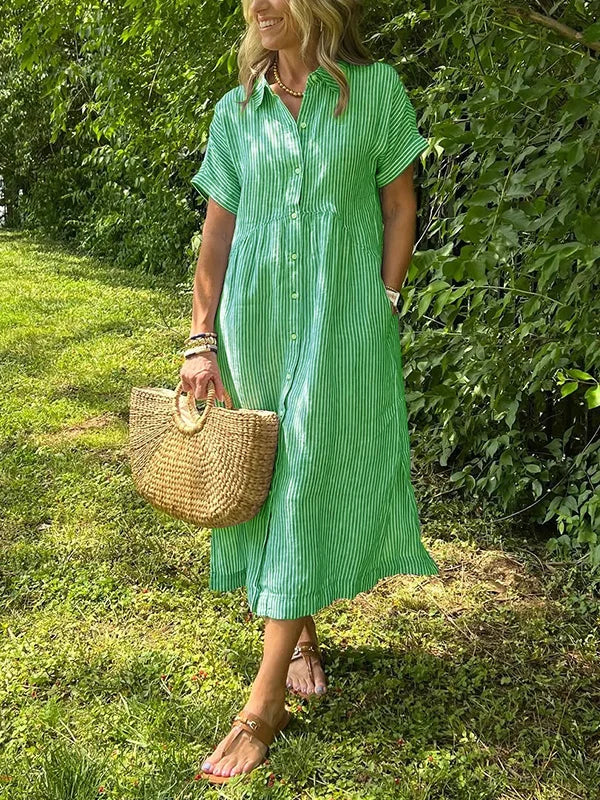 Brooklyn | Women’s Striped Shirt Dress