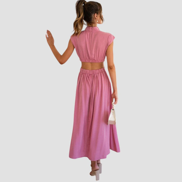 Wynn | Pleated Cutout Midi Dress
