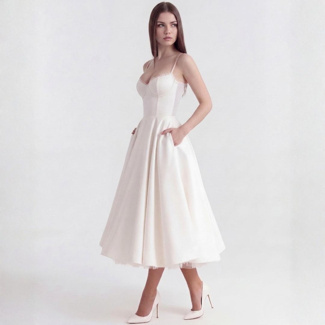 Dianne | Women’s Spaghetti Strap Midi Dress