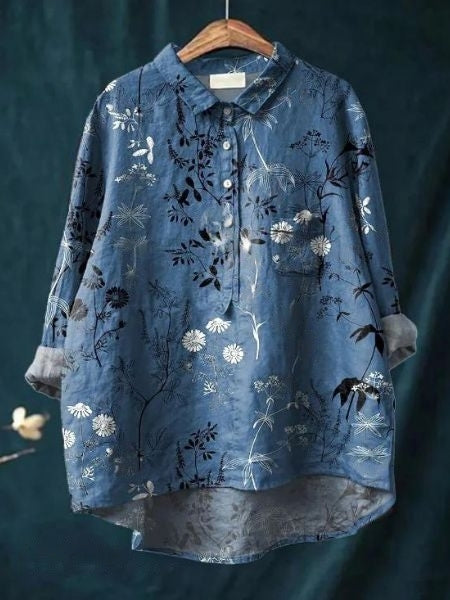 Jocelyn | Abstract Floral Print Button Front