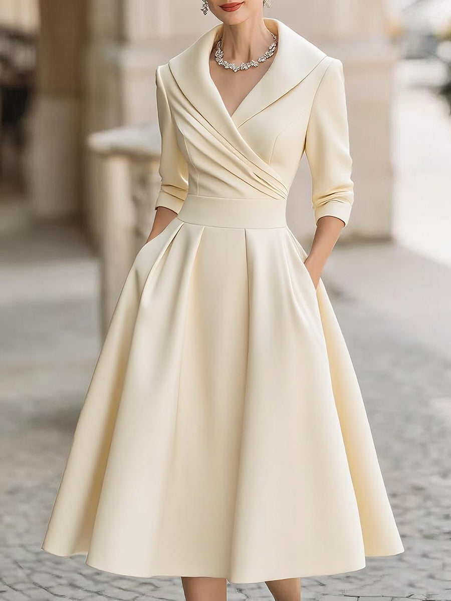 Liora | Elegant Midi Cocktail Dress