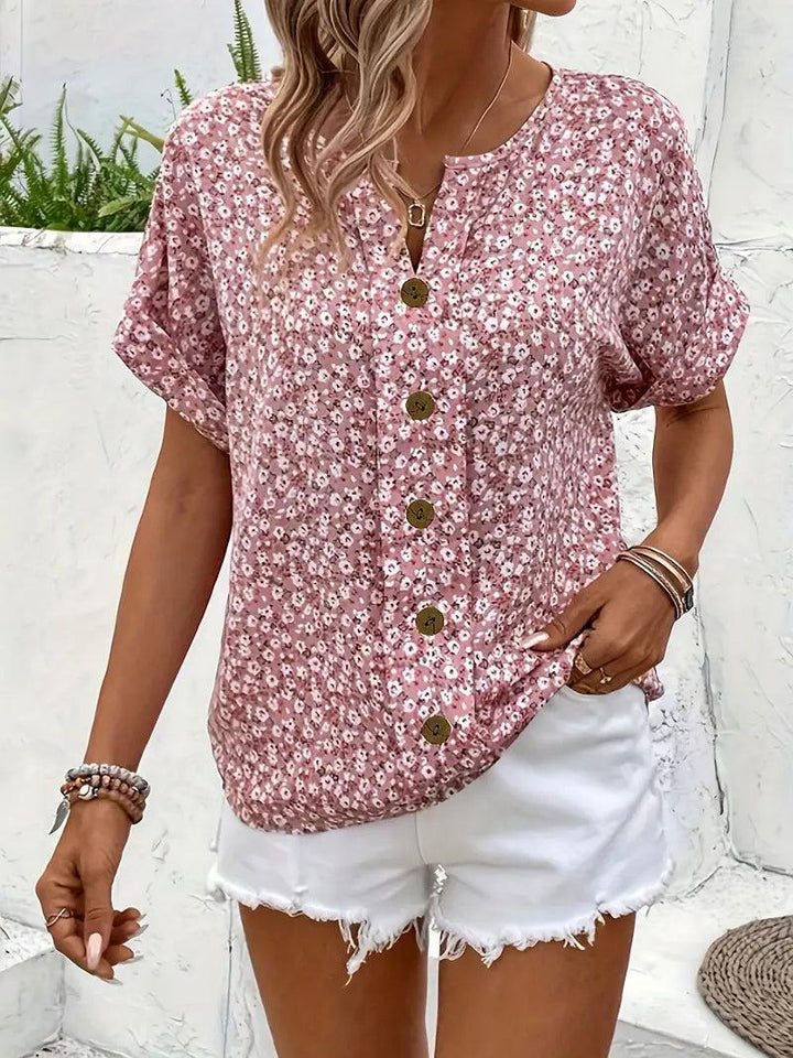 Marigold | Women’s Floral Summer Print Blouse