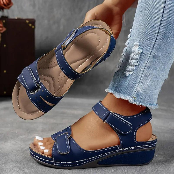 Elara | Wedge Sandals with Adjustable Strap
