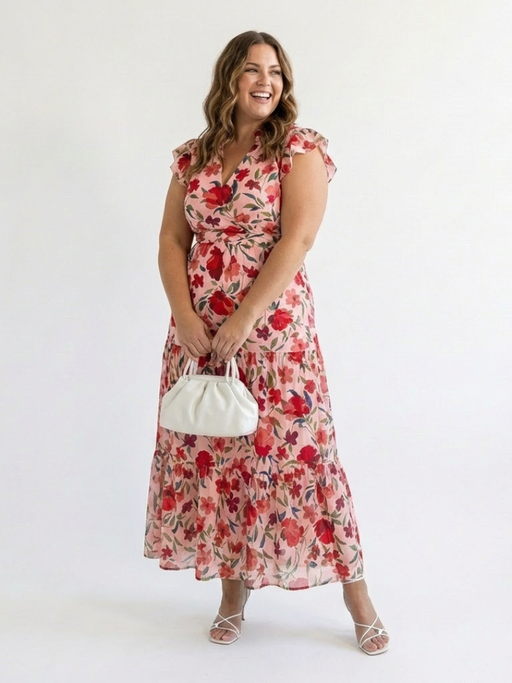 Wren | Women's Floral Print Tiered Maxi Dress