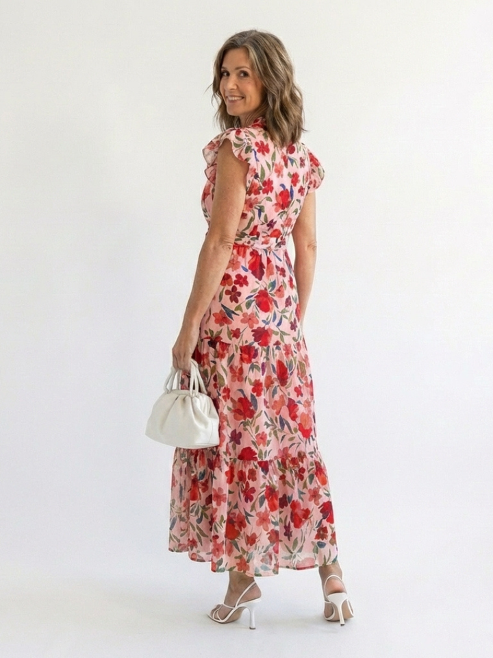 Wren | Women's Floral Print Tiered Maxi Dress