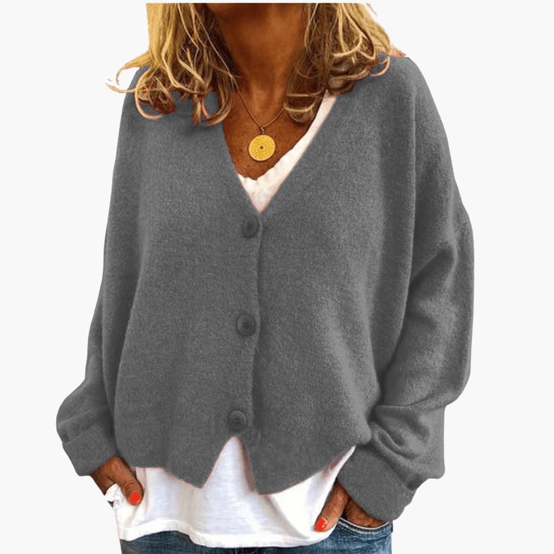 Jennifer | Women's Knitted Button Cardigan