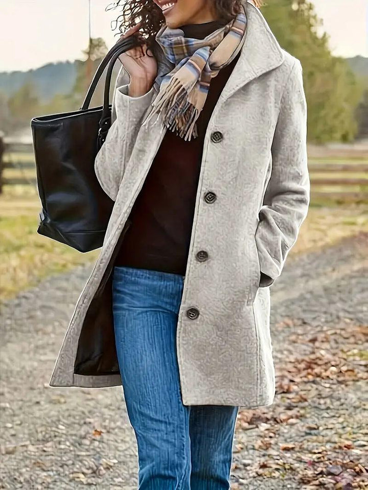 Everly | Coat with Buttons and Pockets for Women
