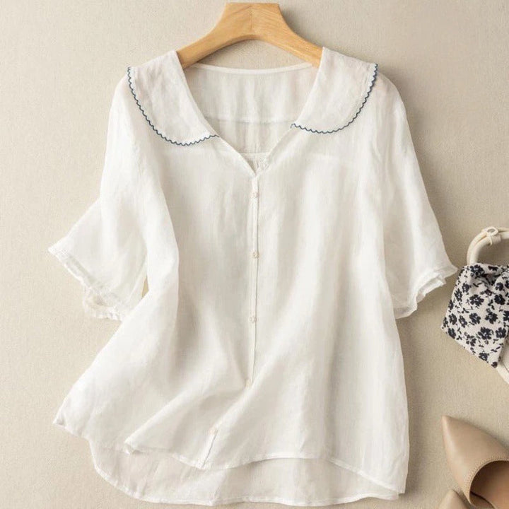 Kristi | Vintage Blouse with Button Detail