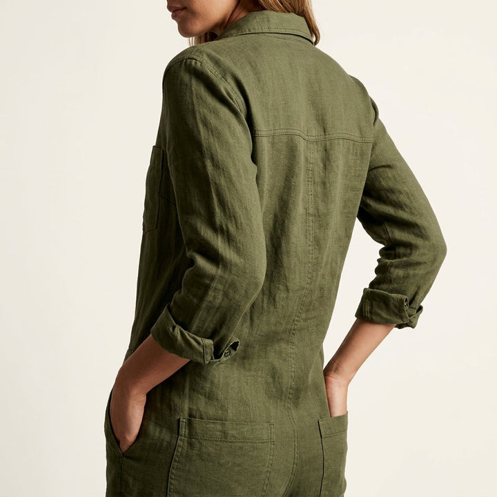 Sloane | Women’s Linen Longsleeve Jumpsuit