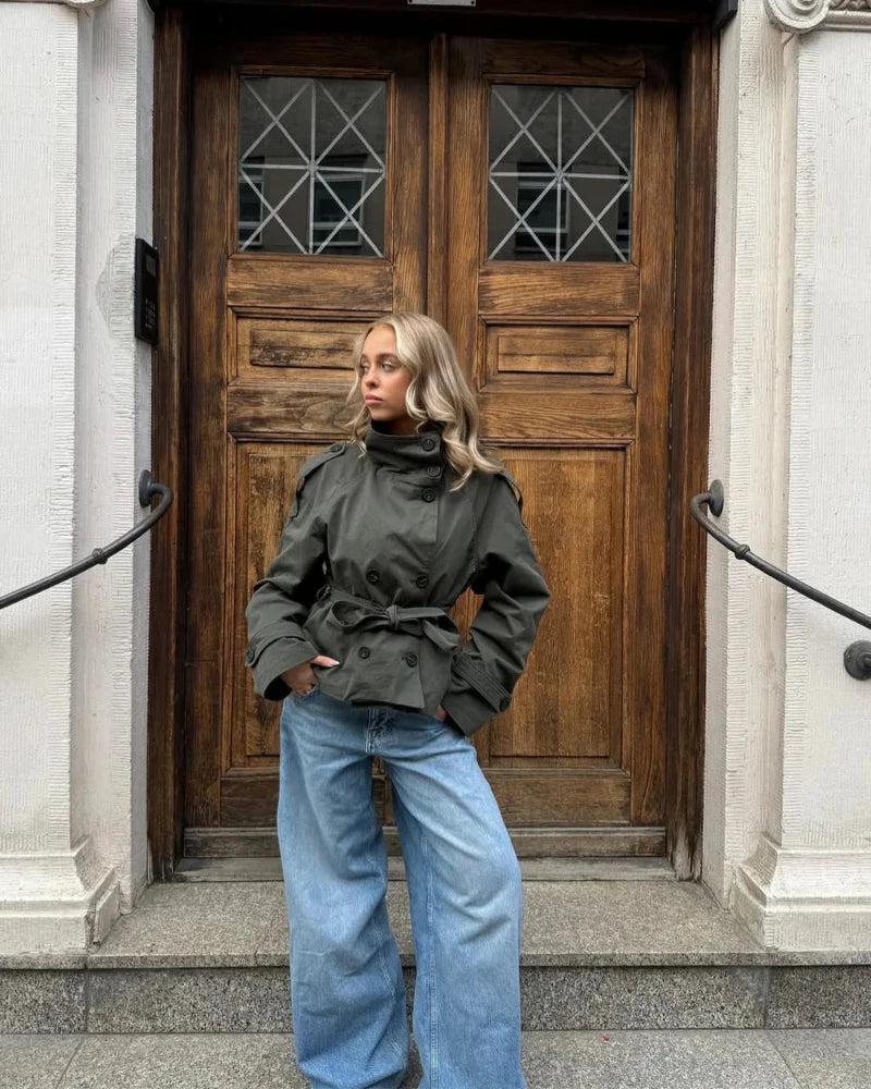 Ellie | Cropped Trench Coat