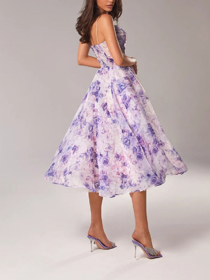 Penelope | Women’s Elegant Floral Midi Dress
