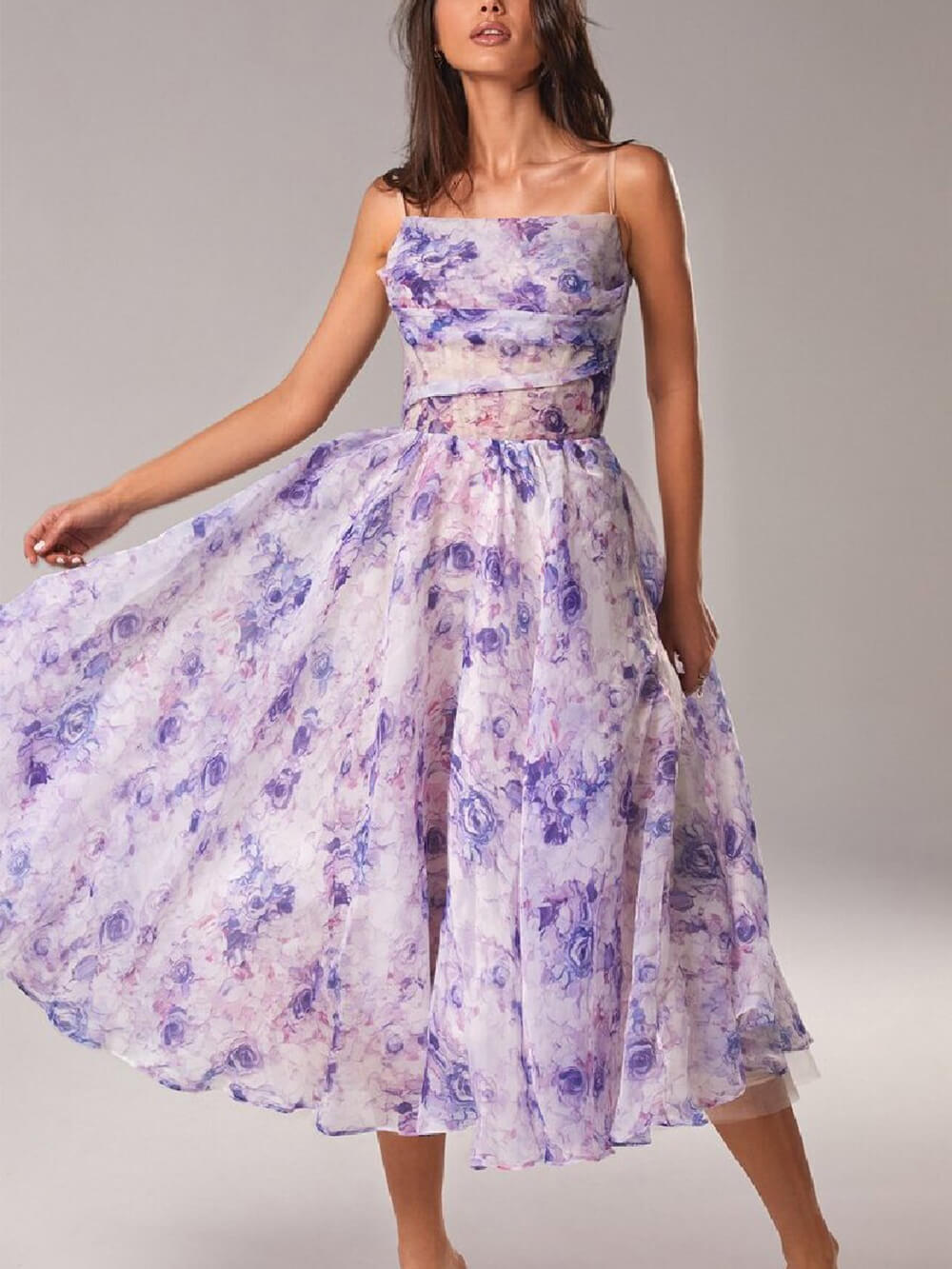Penelope | Women’s Elegant Floral Midi Dress