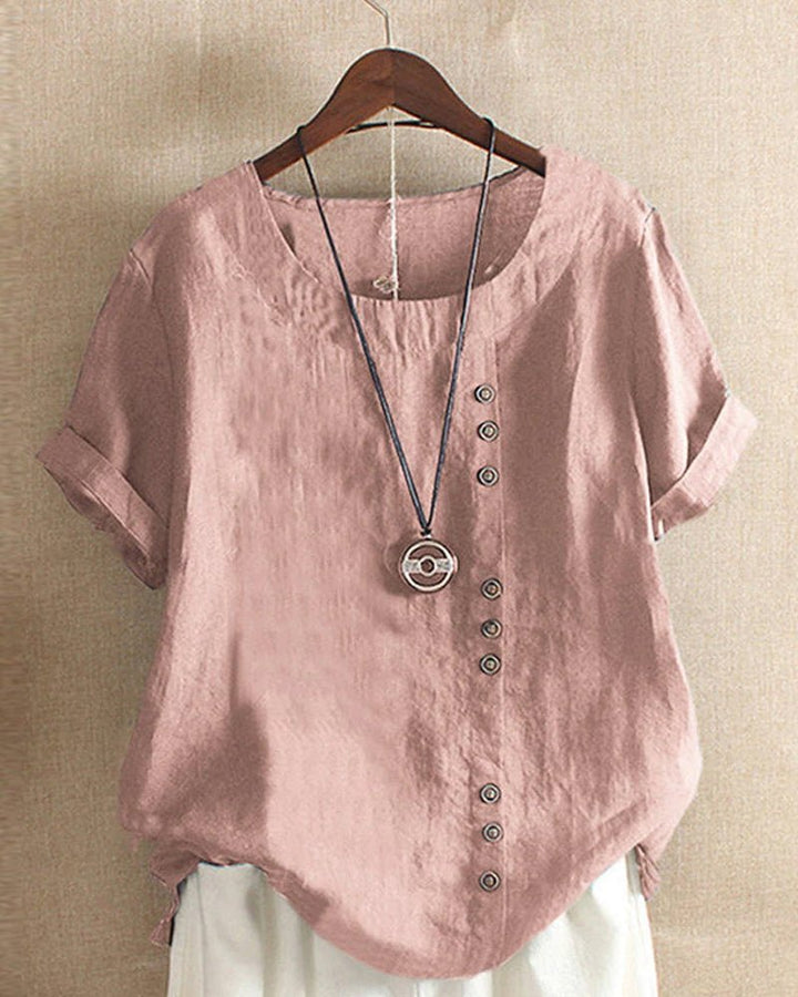 Birdie | Relaxed Button Detail Top