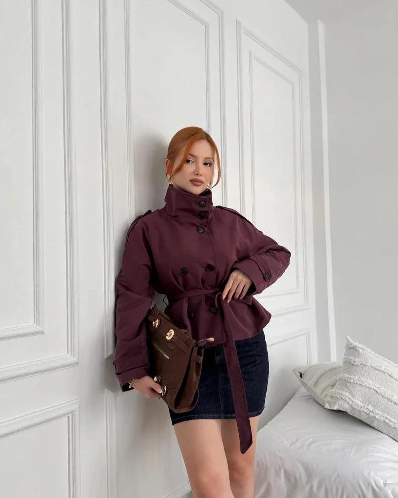 Ellie | Cropped Trench Coat
