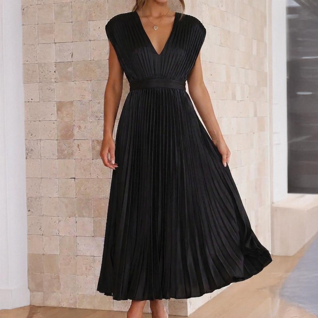 Stella | Pleated Maxi Dress