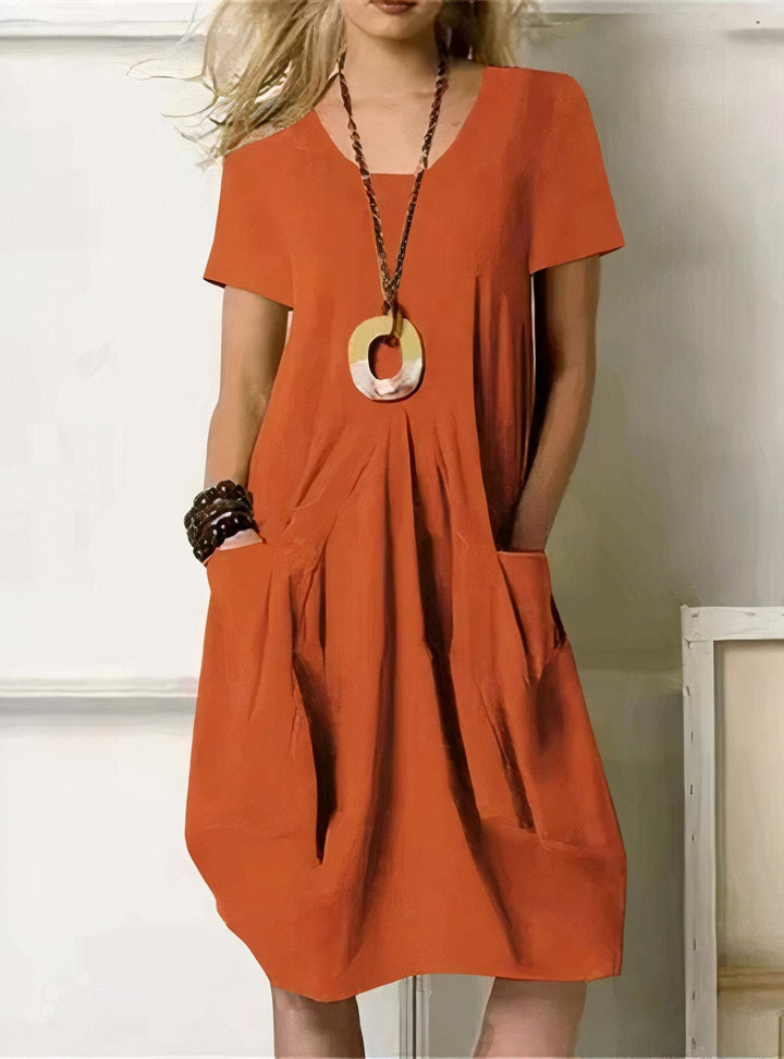 Ursula | Relaxed Pocket Midi Dress