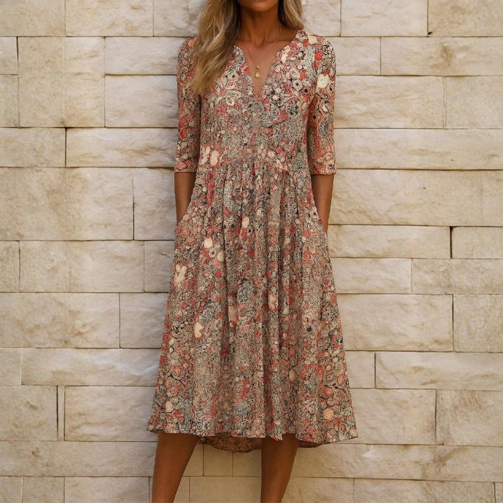 Harlow | Elegant Dress with V-Neck