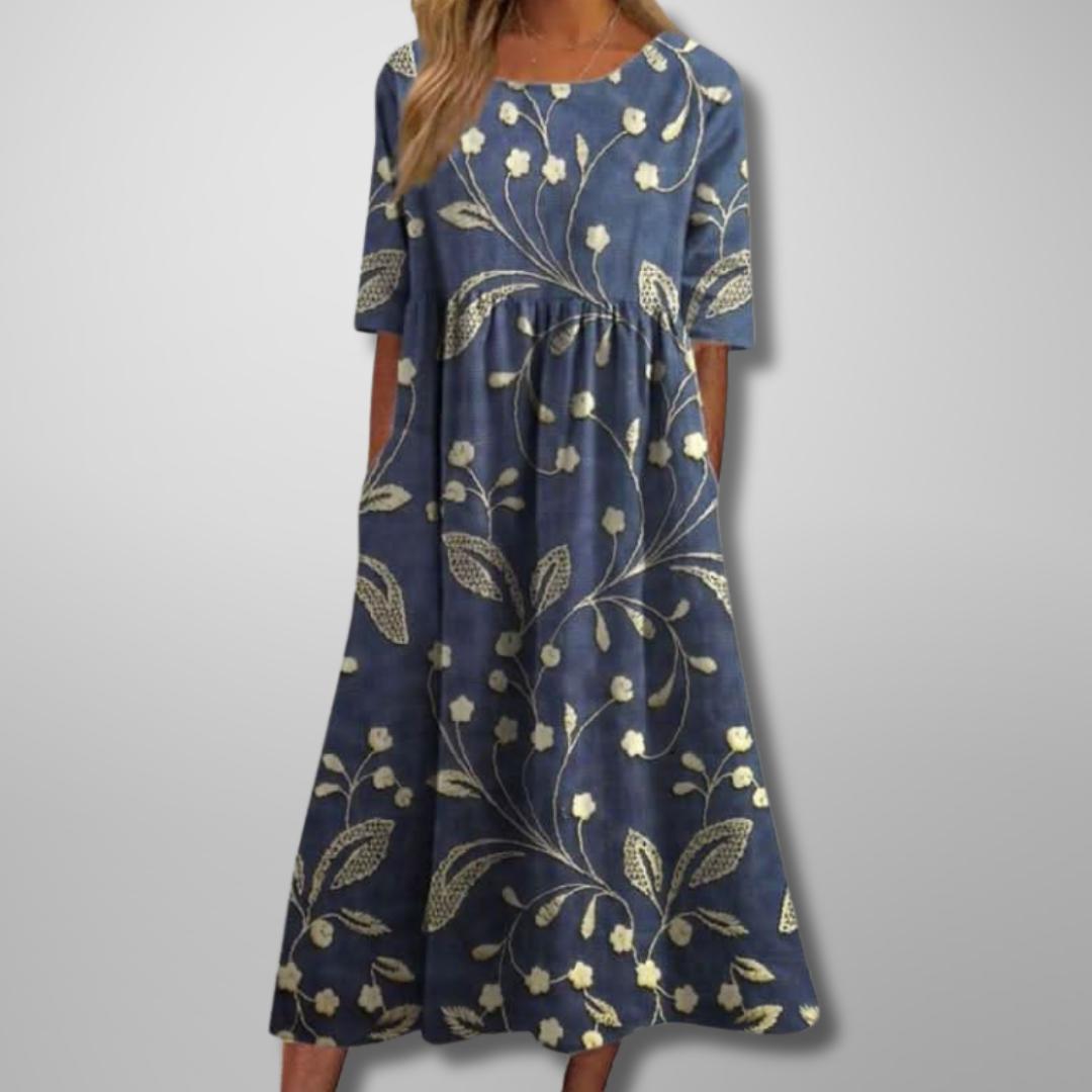Margaret | Short Sleeve Loose Fit Midi