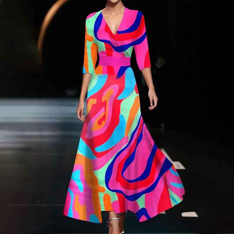 Zoe | Elegant Floral Wedding Guest Maxi Dress