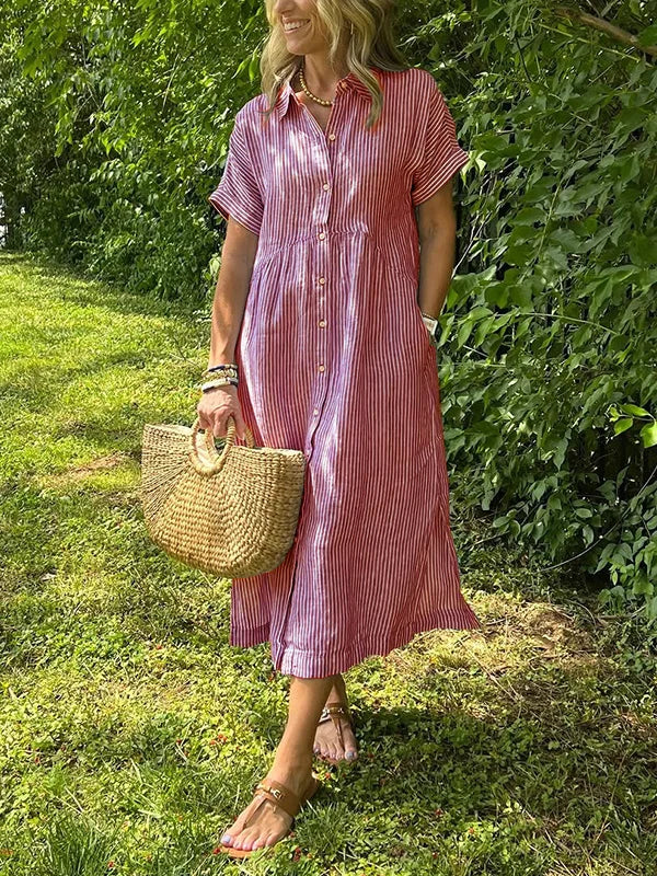Brooklyn | Women’s Striped Shirt Dress