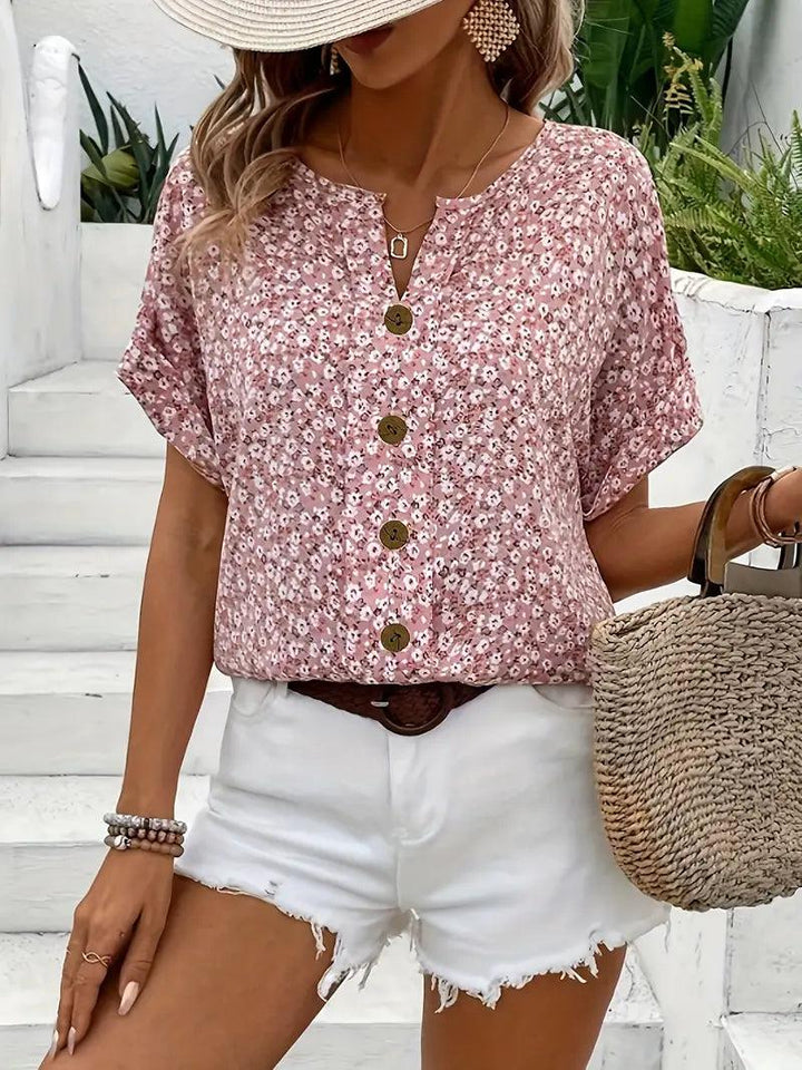 Marigold | Women’s Floral Summer Print Blouse