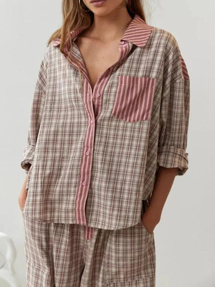 Greta | Two-Piece Soft and Stretchy Cotton Pajama Set