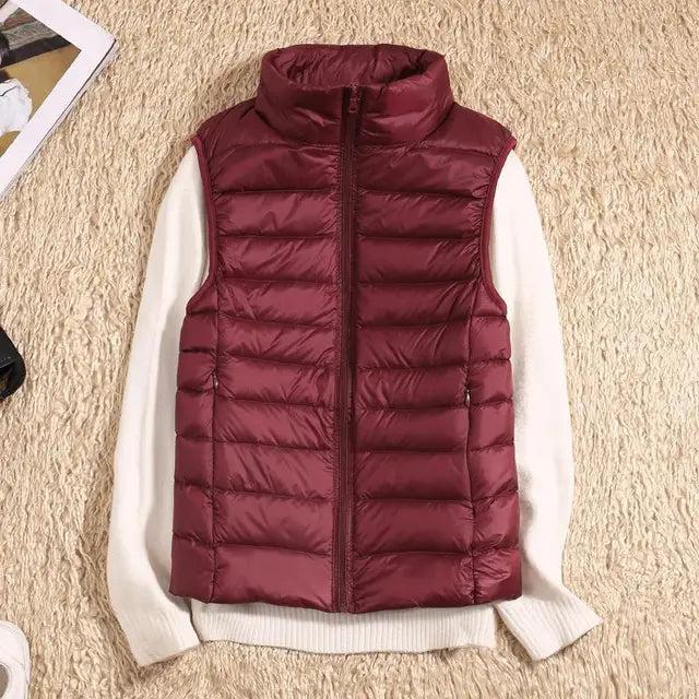 Zoey | Women's Ultra Light Down Vest Warm & Lightweight