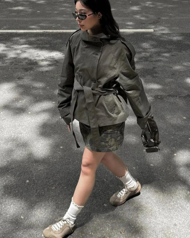 Ellie | Cropped Trench Coat