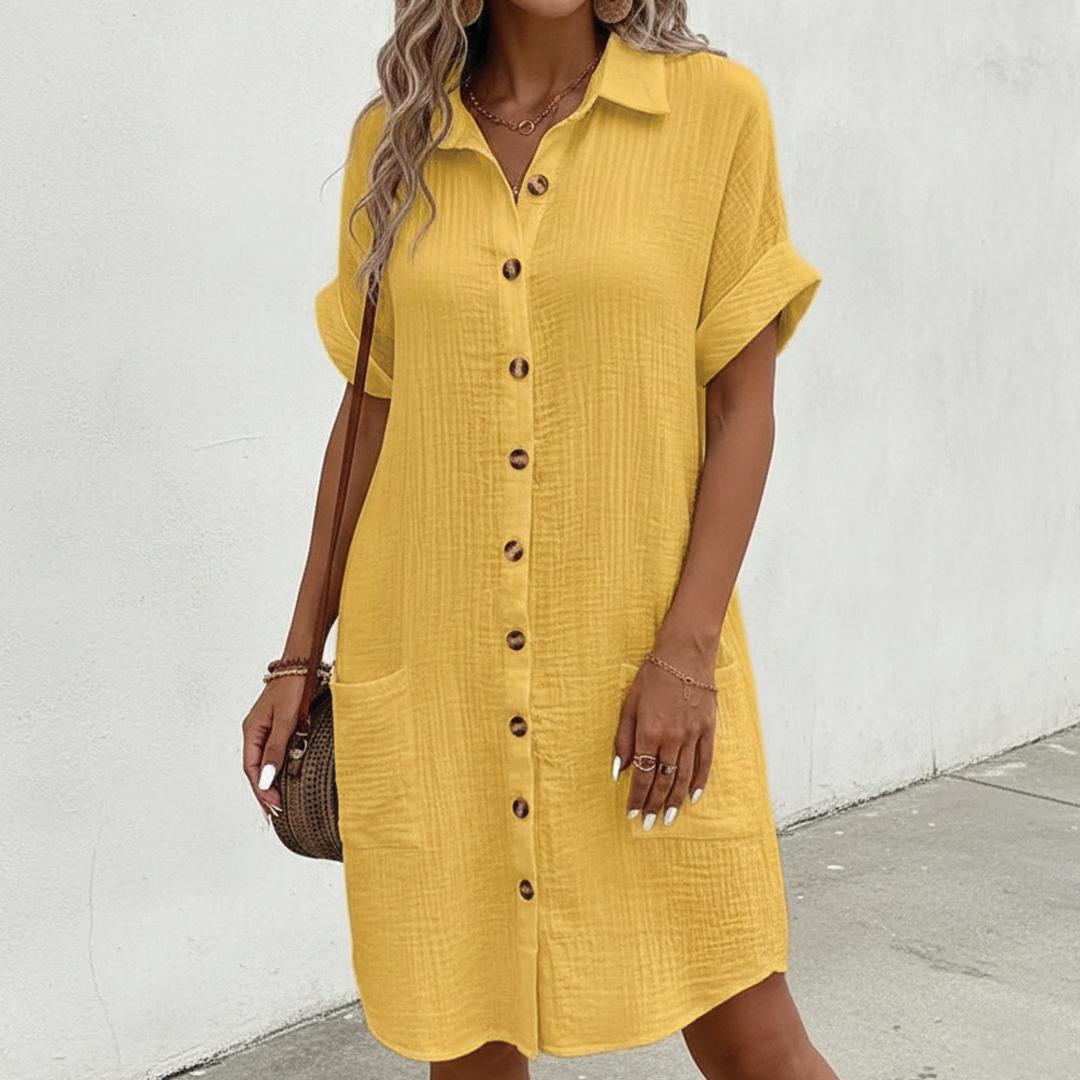 Brooklyn | Cotton Polo Shirt Dress