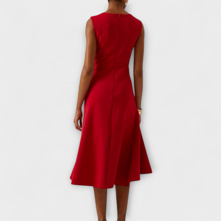 Scarlett | Draped Asymmetric Midi Dress