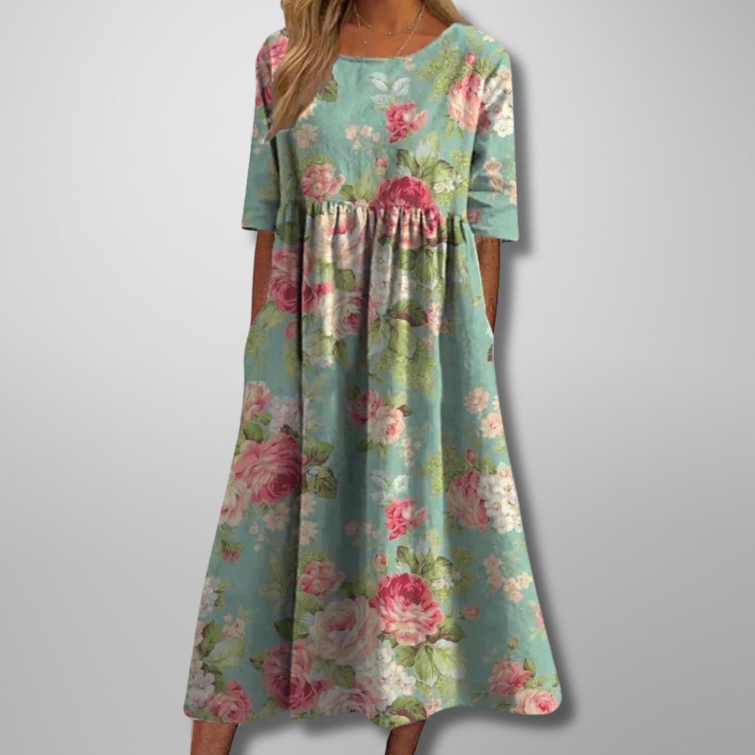Margaret | Short Sleeve Loose Fit Midi