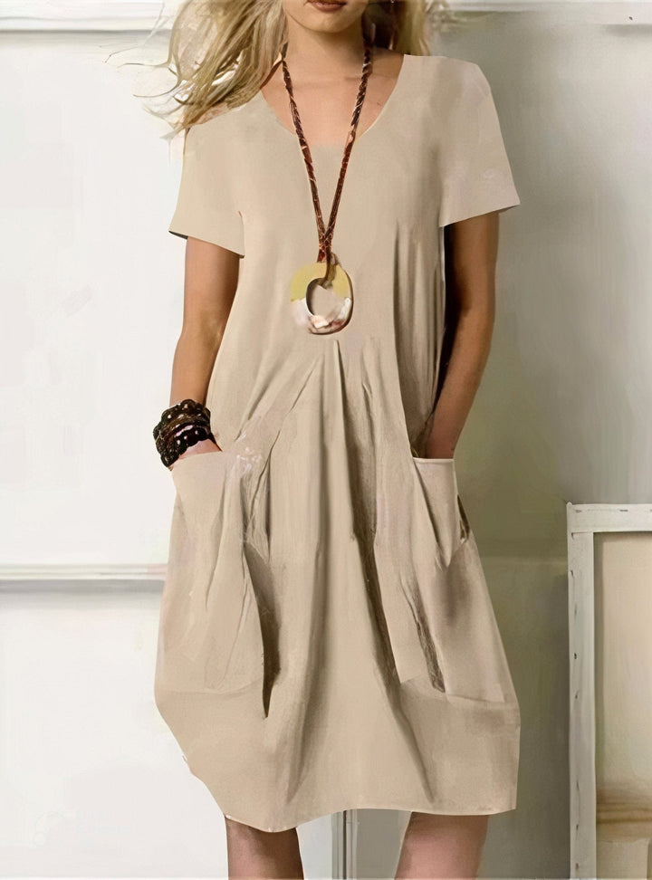 Ursula | Relaxed Pocket Midi Dress