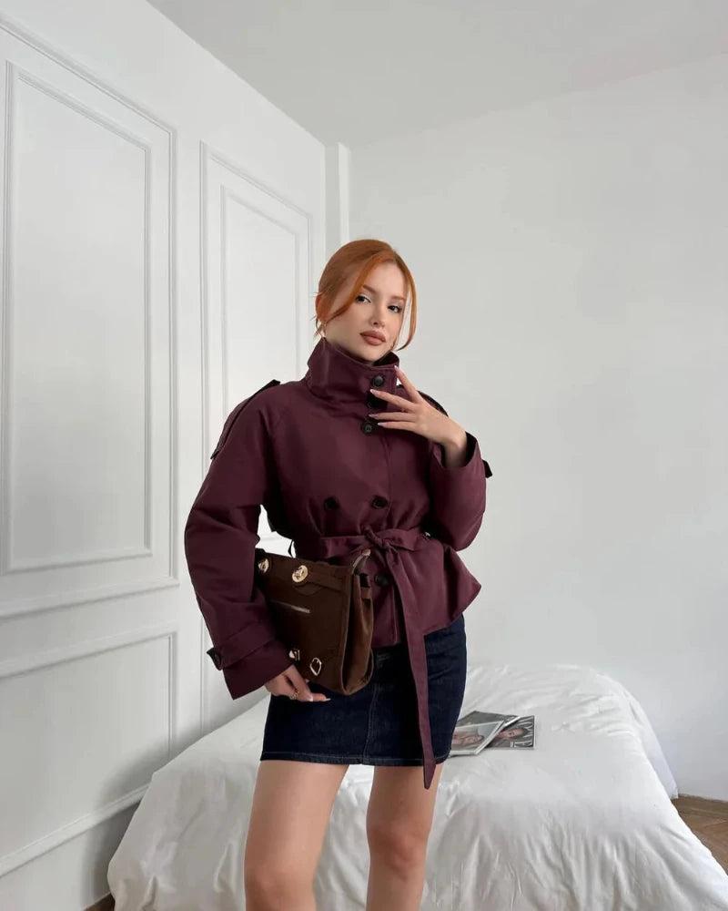 Ellie | Cropped Trench Coat