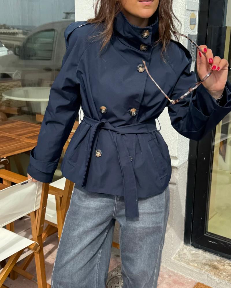 Ellie | Cropped Trench Coat