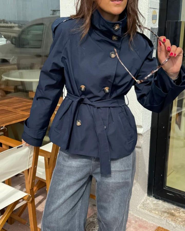 Ellie | Cropped Trench Coat