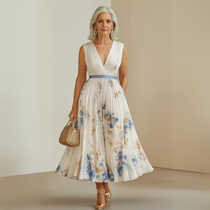 Mariana | Pleated Sleeveless Maxi