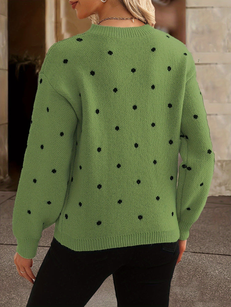 Eloise | Women's Polka Dot Knit Sweater