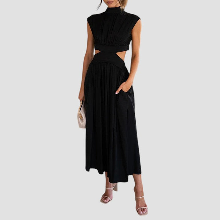 Wynn | Pleated Cutout Midi Dress