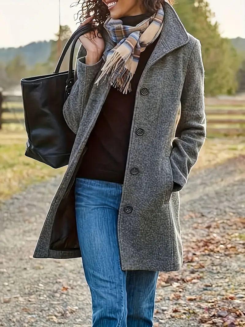 Everly | Coat with Buttons and Pockets for Women