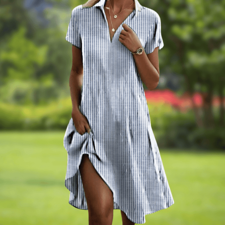 Raven | Floral Short Sleeve Midi Dress