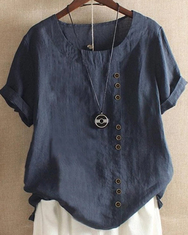 Birdie | Relaxed Button Detail Top