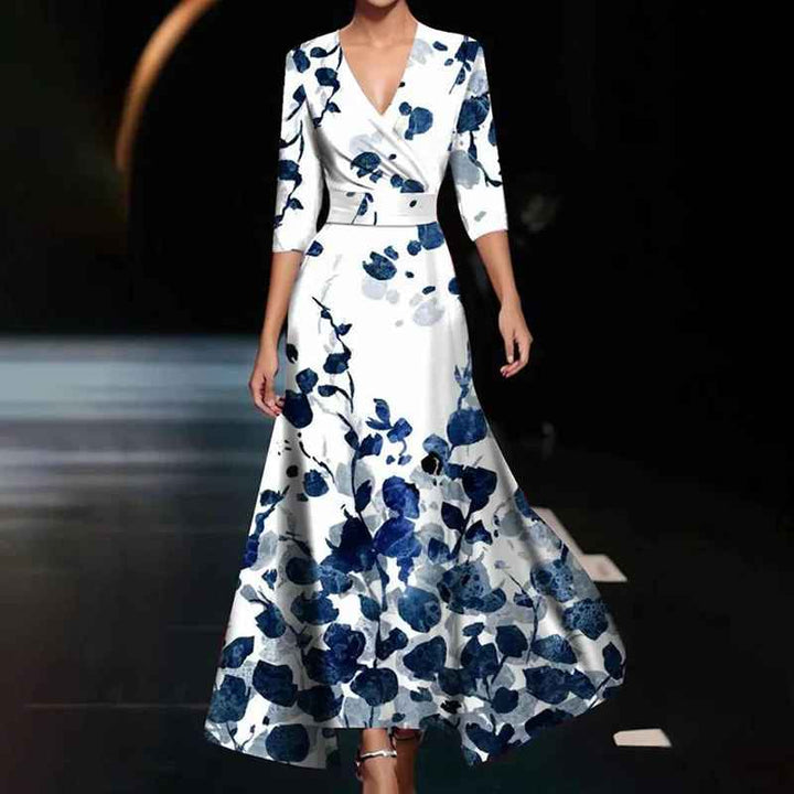 Zoe | Elegant Floral Wedding Guest Maxi Dress