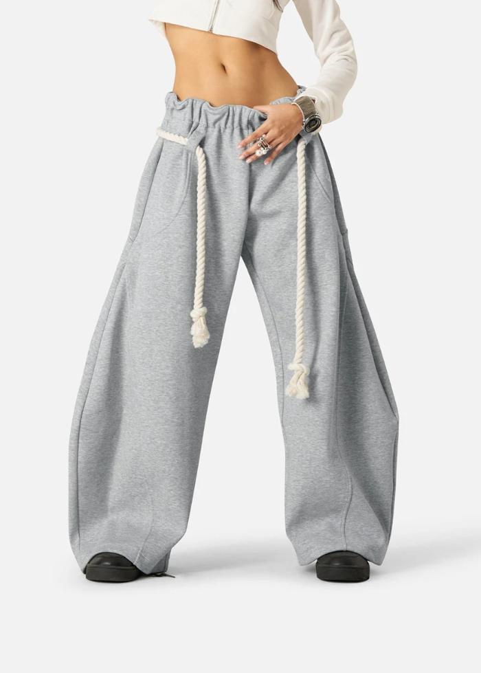 Micah | Women’s Barrel Baggy Leg Sweatpants with Elastic Loop Waist