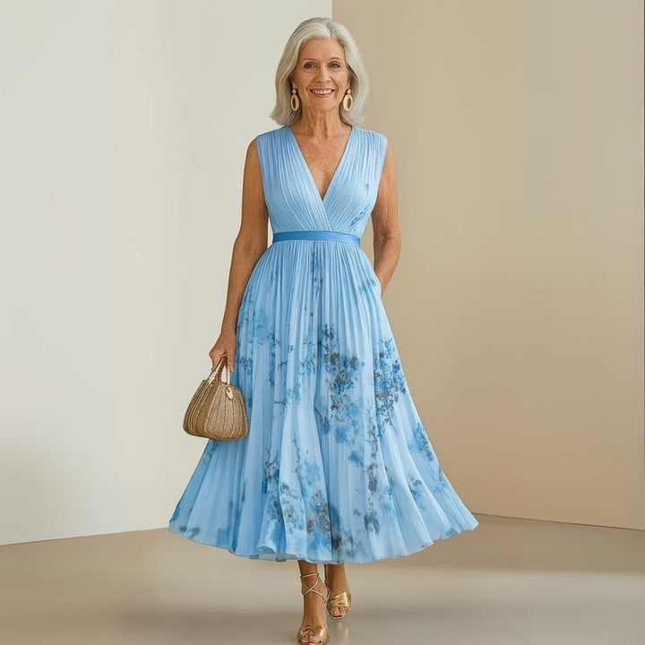 Mariana | Pleated Sleeveless Maxi