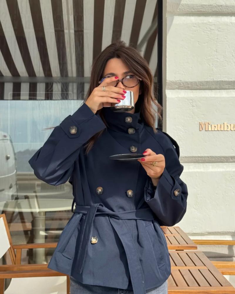 Ellie | Cropped Trench Coat