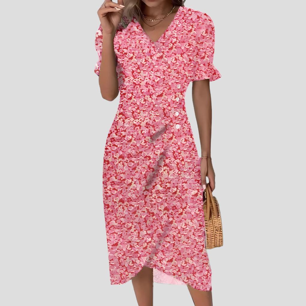 Julia | Women’s Elegant Floral Midi Dress
