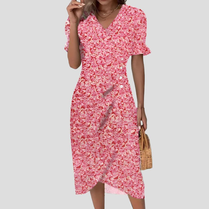 Julia | Women’s Elegant Floral Midi Dress
