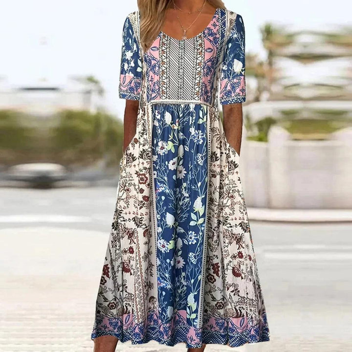Joanna | Boho Print Midi